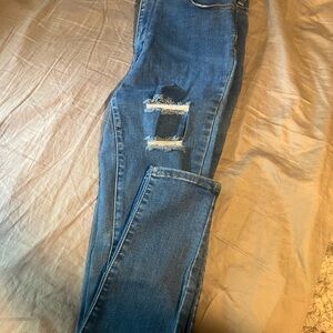 Distressed Blue Women's Jeans
